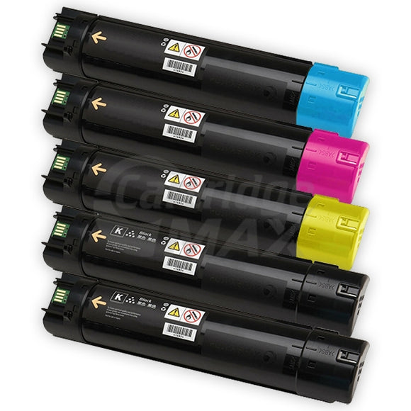 5 Pack Fuji Xerox DocuCentre SC2020 Generic Extra High Yield Toner Combo (CT202396-CT202399)