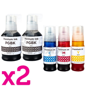 10-Pack Generic Canon GI61 Ink Bottle [4BK,2C,2M,2Y]