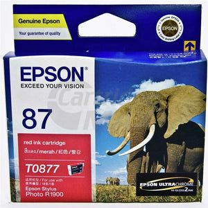 Epson 87 T0877 Red Original Ink Cartridge - 915 pages [C13T087790]