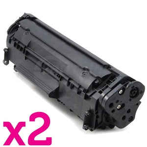 2 x Canon CART-303 Black Generic Toner Cartridge 2,000 Pages