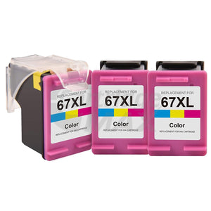 HP 67XL Generic Tri-Colour High Yield [3YM58AA] Inkjet Cartridge [Eco-Saver Pack] [3CL]