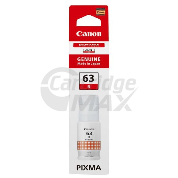 Original Canon GI63R Red Ink Bottle