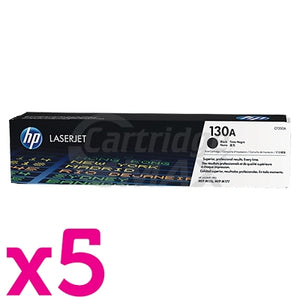 5 x HP CF350A (130A) Original Black Toner Cartridge - 1,300 Pages