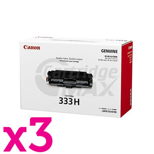 3 x Original Canon CART-333II Black High Yield Toner Cartridge - 17,000 Pages