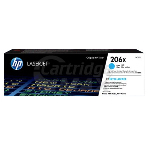 HP 206X W2111X Original Cyan High Yield Toner Cartridge