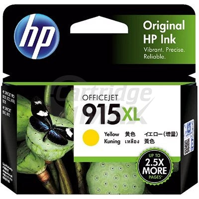 HP 915XL Original Yellow High Yield Inkjet Cartridge 3YM21AA
