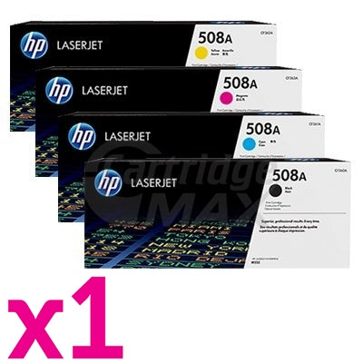 4 Pack HP 508A (CF360A-CF363A) Original Toner Cartridges  [1BK,1C,1M,1Y]