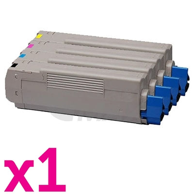 4 Pack OKI Generic C9300/C9500 Toner Cartridges (41963609-41963612)