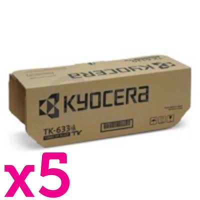 5 x Original Kyocera TK-6334 Black Toner ECOSYS P4060dn - 35,000 Pages