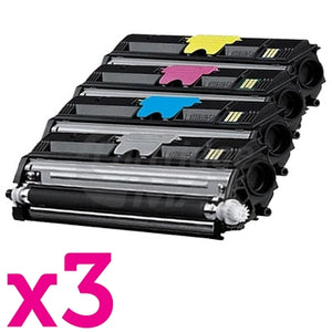 3 sets of 4 Pack OKI C110/C130n Generic Toner Cartridges (44250705-44250708)