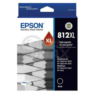 Epson 812XL (C13T05E192) Original Black High Yield Ink Cartridge