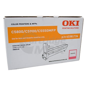 OKI Original C5800/5900/C5550MFP Magenta Drum Unit-20,000 pages (43381726)