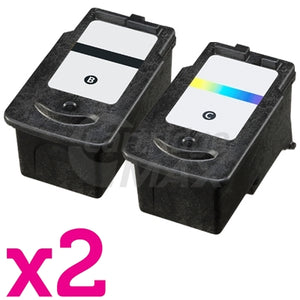 4-Pack Canon PG-645XL, CL-646XL Generic [2Black + 2Colour] High Yield Ink Combo