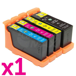 4 Pack Lexmark No.100XL Generic Ink Cartridges [1BK,1C,1M,1Y]