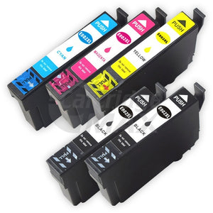 5 Pack Epson 802XL (C13T356192-C13T356492) Generic High Yield Inkjet Cartridge Combo Pack [2BK,1C,1M,1Y]