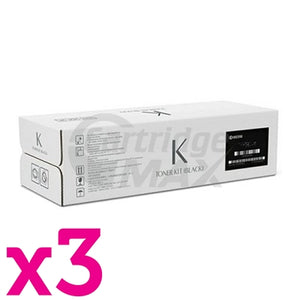 3 x Original Kyocera TK-8739K Black Toner Cartridge