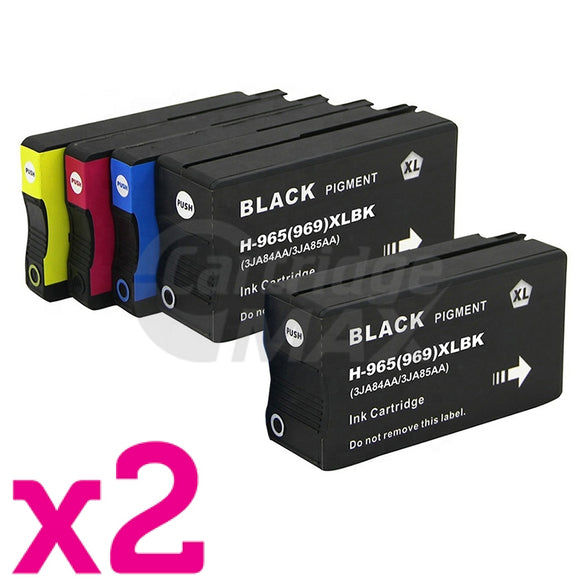 10 Pack HP 965XL Generic High Yield Inkjet Cartridge Combo 3JA81AA - 3JA84AA [4BK,2C,2M,2Y]