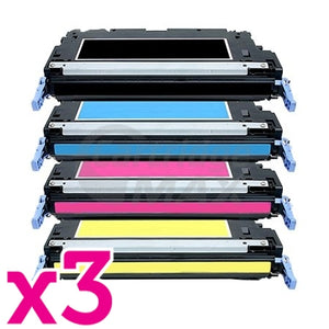 3 sets of 4 Pack Generic Canon LBP 5360 (CART-311B,C,M,Y) Toner Cartridges [3BK,3C,3M,3Y]