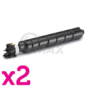 2 x Compatible for TK-8519K Black Toner Cartridge suitable for Kyocera TASKalfa 5052CI 5053CI 6052CI 6053CI