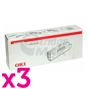 3 x Original OKI MB451/ B401 Black Toner Cartridge (44992406)