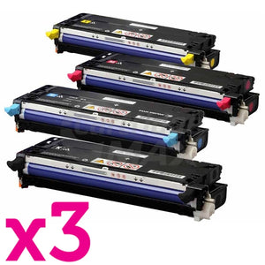 3 sets of 4 Pack Fuji Xerox Docuprint C3290FS Generic Cartridge Set