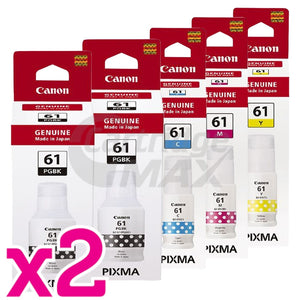 10-Pack Original Canon GI61 Ink Bottle [4BK,2C,2M,2Y]