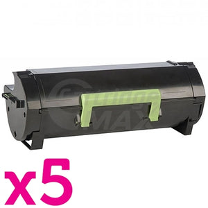 5 x Lexmark 503H (50F3H00) Generic MS310 / MS312 / MS410 / MS415/ MS510 / MS610 High Yield Toner Cartridge