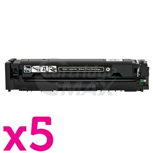 5 x HP 206X W2110X Generic Black High Yield Toner Cartridge