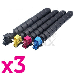 3 Sets of 4 Pack Compatible for TK-8339 Toner Cartridges suitable for Kyocera TASKalfa 3252CI, 3253CI [3BK,3C,3M,3Y]