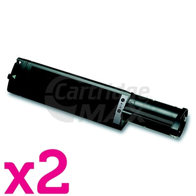 2 x Epson AL-CX11N / CX11NF / C1100/ C1100N Generic (S050190) Black Toner Cartridge