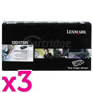 3 x Lexmark Original E120 E120n (12017SR) Toner Cartridge