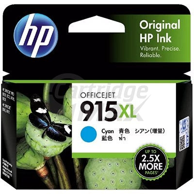 HP 915XL Original Cyan High Yield Inkjet Cartridge 3YM19AA