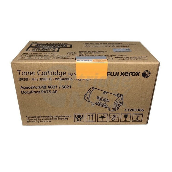 Original Fuji Xerox ApeosPort-VII P5021, DocuPrint P475 AP Black High Yield Toner Cartridge (CT203366)