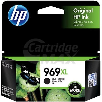 HP 969XL Original Black High Yield Inkjet Cartridge 3JA85AA - 3,000 Pages