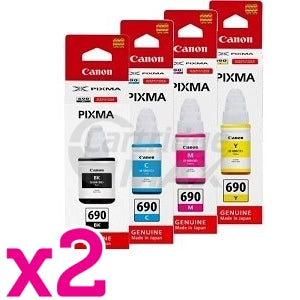 8-Pack Original Canon GI690 Ink Bottles [2BK+2C+2M+2Y]