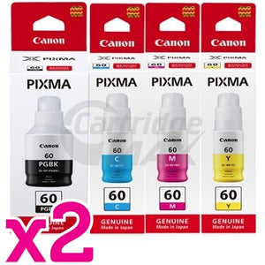 8-Pack Original Canon GI60 Ink Bottle [2BK,2C,2M,2Y]