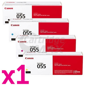 4 Pack Canon CART-055 Original Toner Cartridge Combo [1BK, 1C, 1M, 1Y]