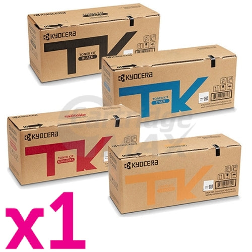 4-Pack Original Kyocera TK-5274 Toner Cartridge Combo Ecosys P6230CDN, M6230CIDN, M6630CIDN [1BK,1C,1M,1Y]