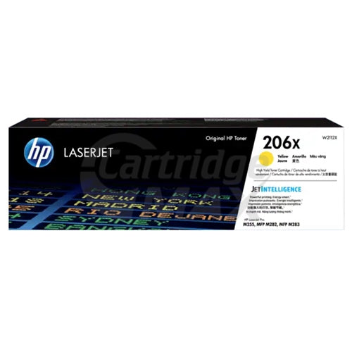 HP 206X W2112X Original Yellow High Yield Toner Cartridge