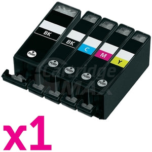 5-Pack Canon PGI-525, CLI-526 Generic Inkjet (with Chip) [1BK,1PBK,1C,1M,1Y]