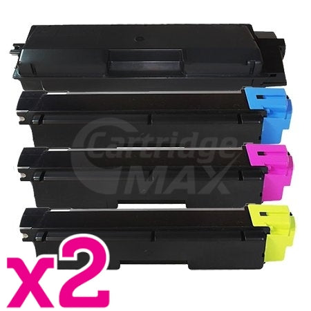 2 Sets of 4 Pack Compatible TK-8604 Toner Combo For Kyocera FS-C8650DN [2BK,2C,2M,2Y]