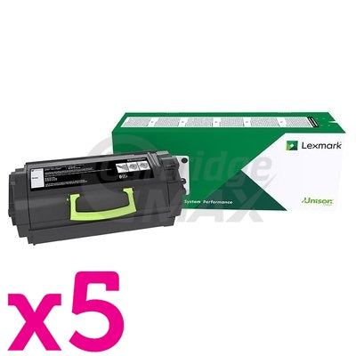 5 x Lexmark B2442 MB2442 Original High Yield Toner Cartridge B246H