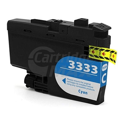 Brother LC-3333C Generic High Yield Cyan Ink Cartridge