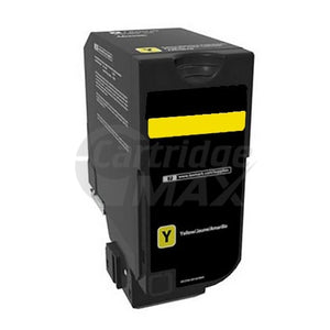 Lexmark 74C6SY0 Generic CS720 / CS725 / CX725 Yellow Standard Yield Return Program Toner Cartridge