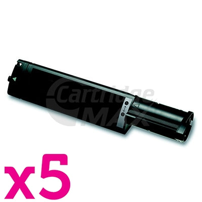 5 x Epson AL-CX11N / CX11NF / C1100/ C1100N Generic (S050190) Black Toner Cartridge