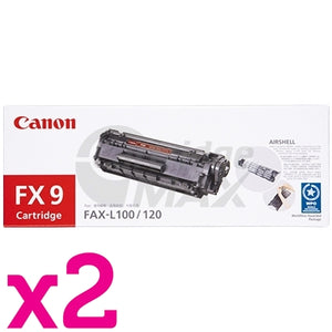 2 x Canon FX-9 Black Original Toner Cartridge