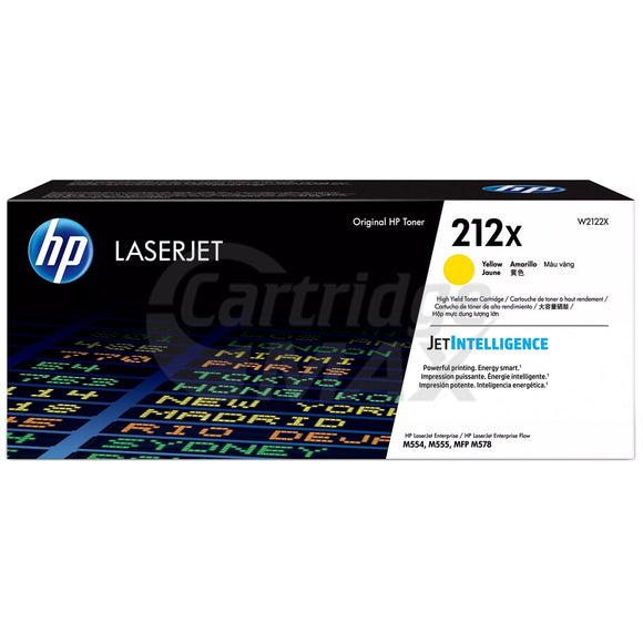 HP 212X W2122X Original Yellow High Yield Toner Cartridge