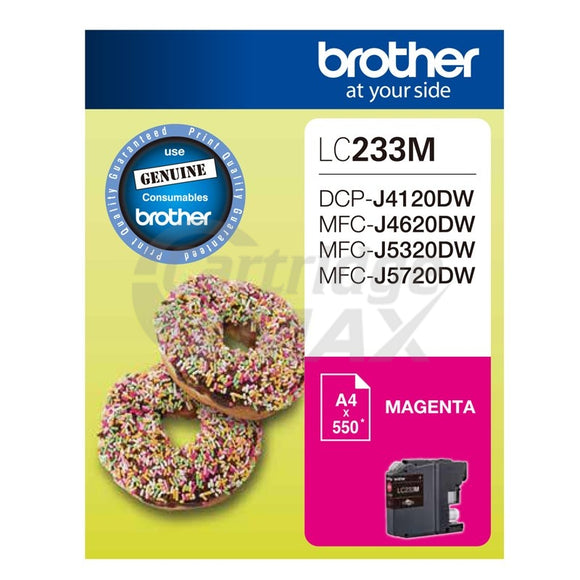 Original Brother LC-233M Magenta Ink Cartridge