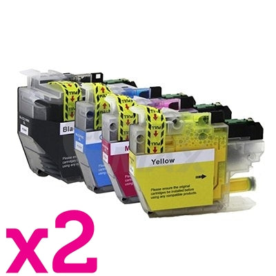 8 Pack Brother LC-3329XL High Yield Generic Ink Cartridges Combo [2BK, 2C, 2M, 2Y]