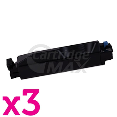 3 x Compatible for TK-5274K Black Toner Cartridge suitable for Kyocera Ecosys P6230CDN, M6230CIDN, M6630CIDN